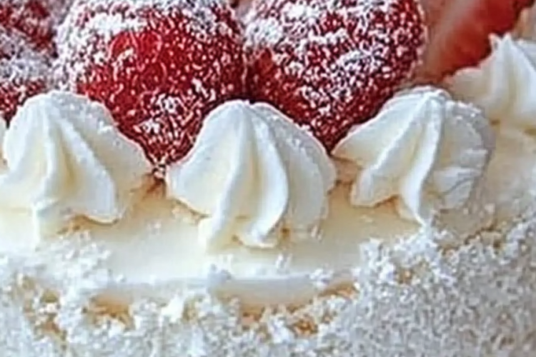Aardbei Raffaello Taart