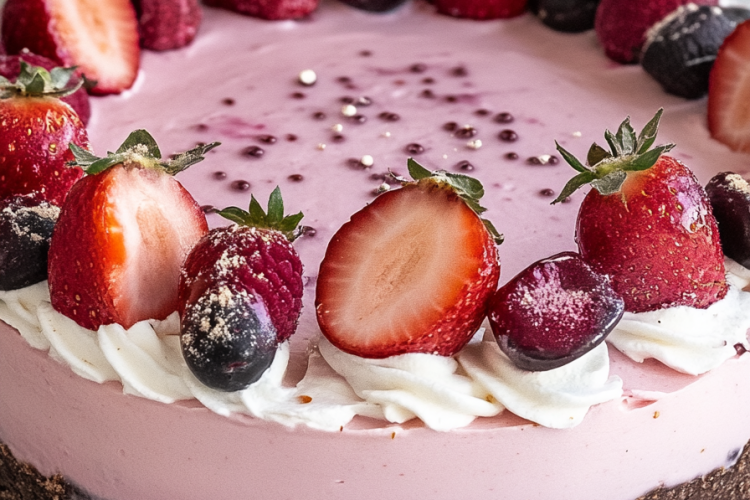 Aardbeienmousse Taart
