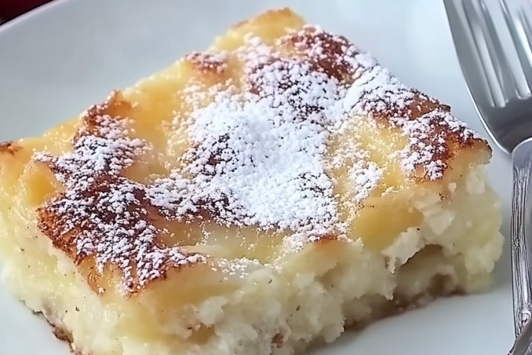 Apfelpudding-Schnitten