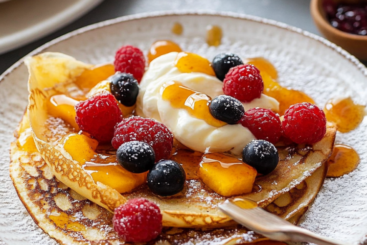 Crepes met fruit