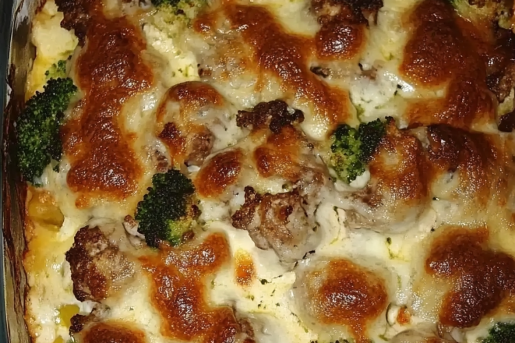 Gyrosauflauf met Knoflook