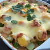 Kasseler-Rosenkohl-Auflauf