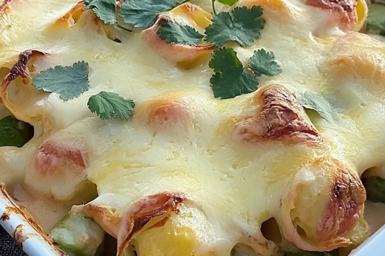 Kasseler-Rosenkohl-Auflauf