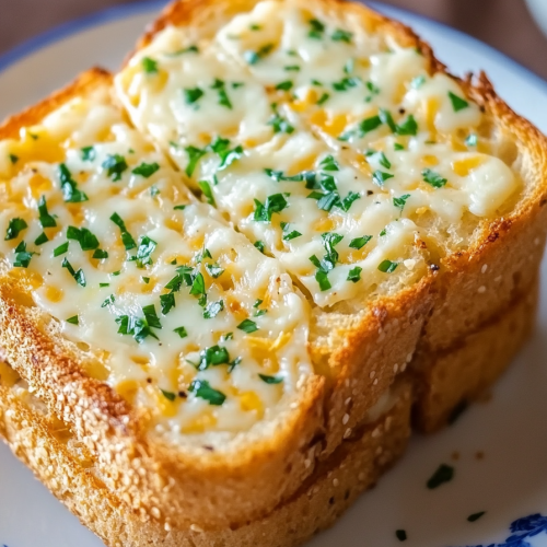 Knoblauchtoast mit Käse