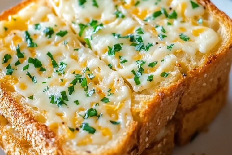 Knoblauchtoast mit Käse