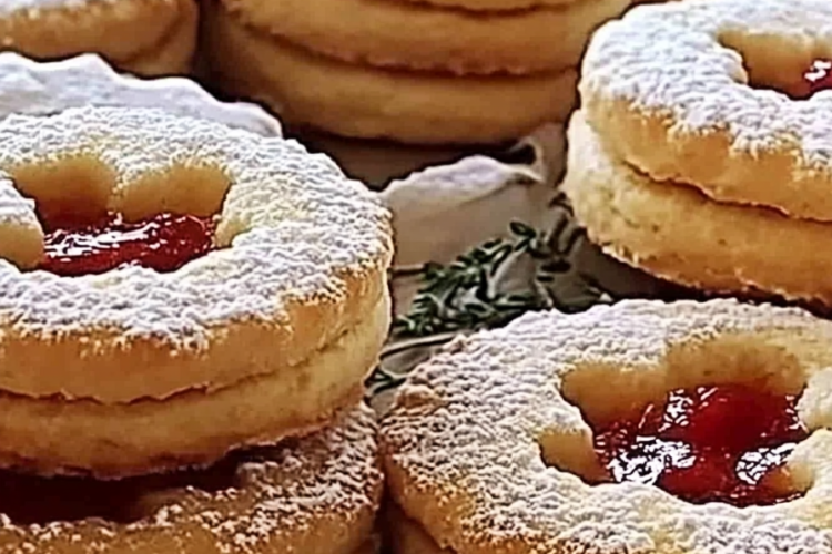 Murbeteigplätzchen met Marmelade