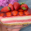No-Bake Aardbei Kaastaart
