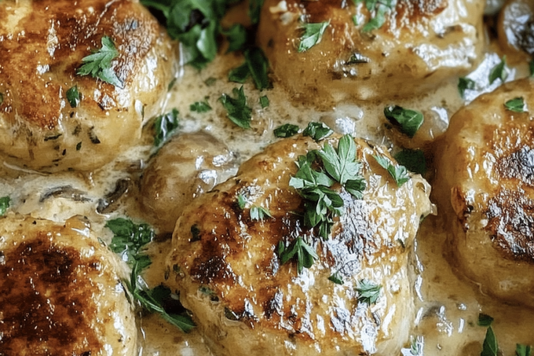 Ofenfrikadellen Champignon