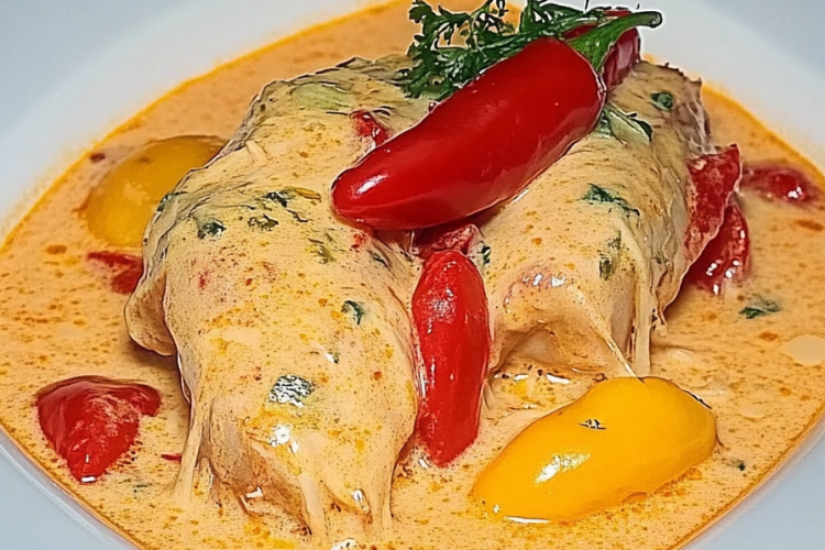 Paprika-Sahne-Hähnchen