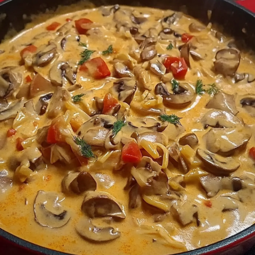 Pilzrahmsoße maken