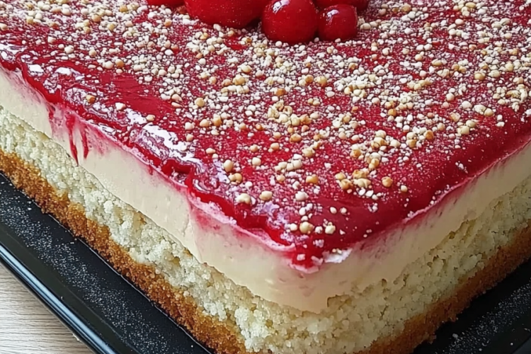Spaghettieis Blechkuchen recept