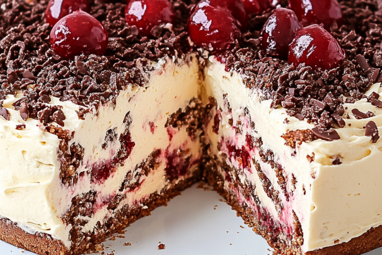 Stracciatella-Kirsch-Torte maken