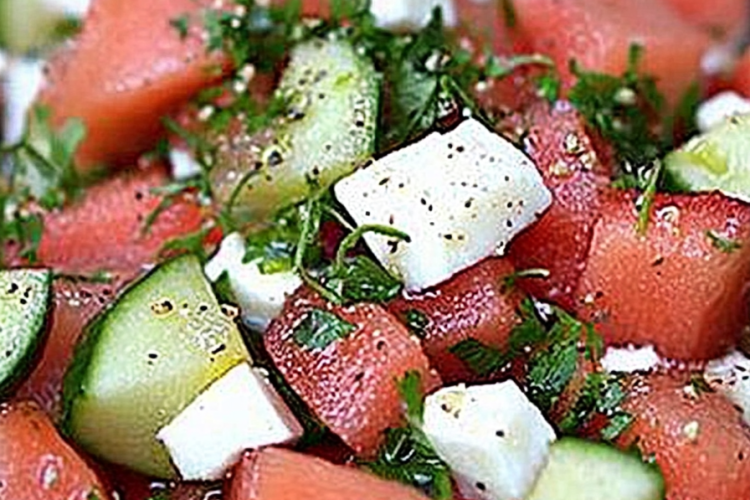 Wassermelonensalat Rezept