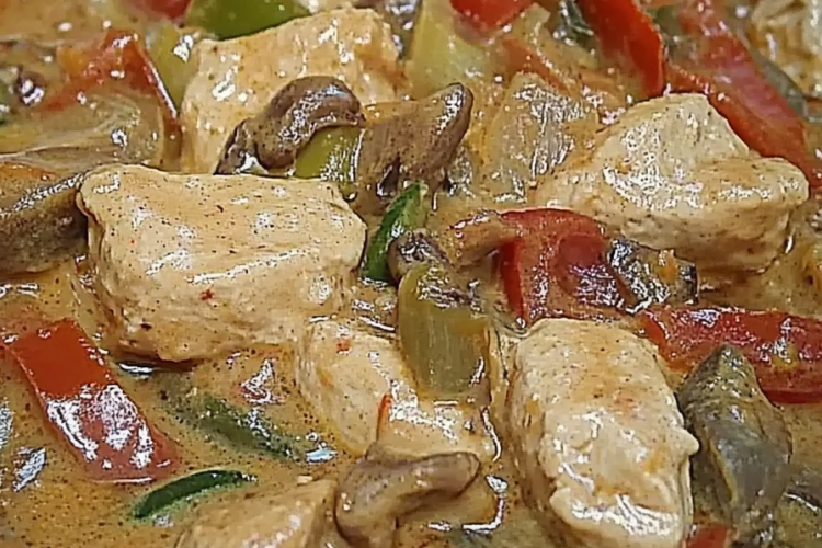 kip stroganoff recept