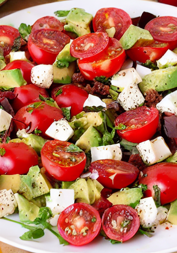 Avocado Tomato Mozzarella Salad