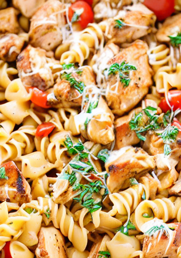 BBQ Chicken Pasta Skillet