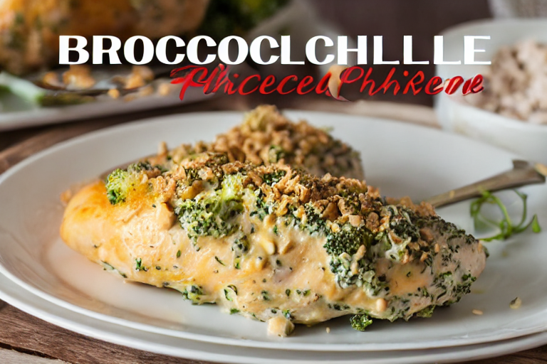 Broccoli Cheese Stuffed Chicken final dish beautifully presented and ready to serve