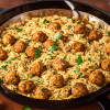 Chicken Meatballs with Orzo