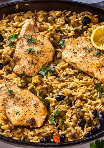 Chicken Piccata Orzo