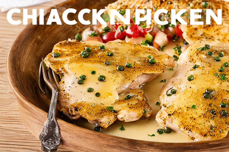 Chicken Piccata Recipe final dish beautifully presented and ready to serve