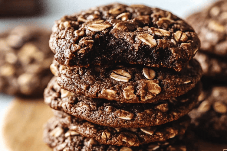 Dark Chocolate Oatmeal Cookies