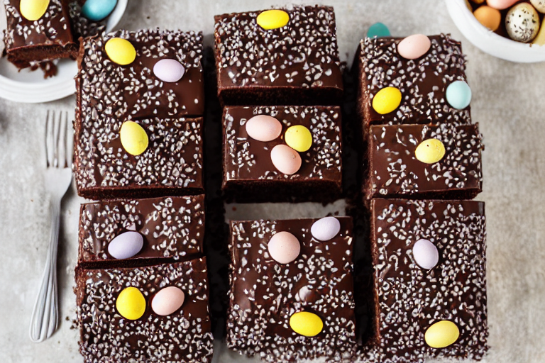 Easter Chocolate Cake Ideas final dish beautifully presented and ready to serve