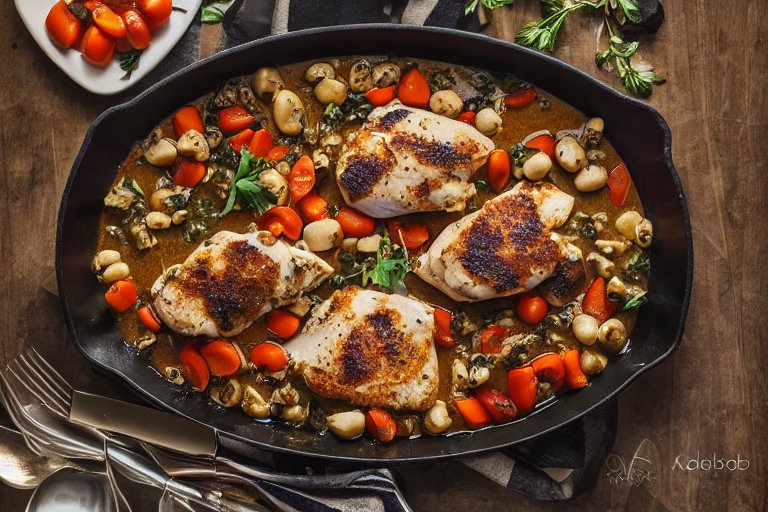 Greek Chicken Recipe final dish beautifully presented and ready to serve