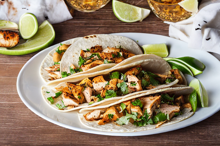 Grilled Chicken Tacos final dish beautifully presented and ready to serve