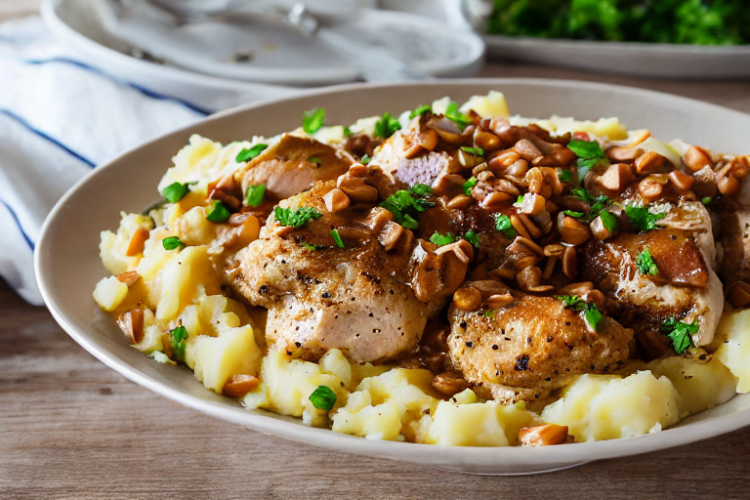 Homestyle Chicken Mashed Potato Bowls