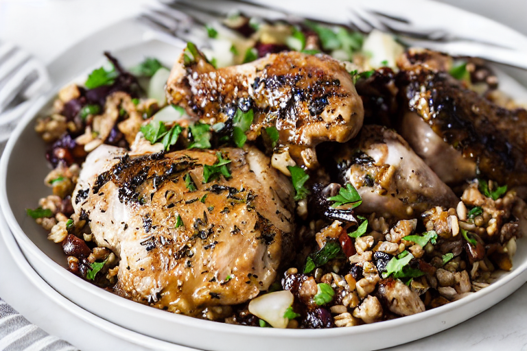 Last-Minute Chicken Recipe final dish beautifully presented and ready to serve