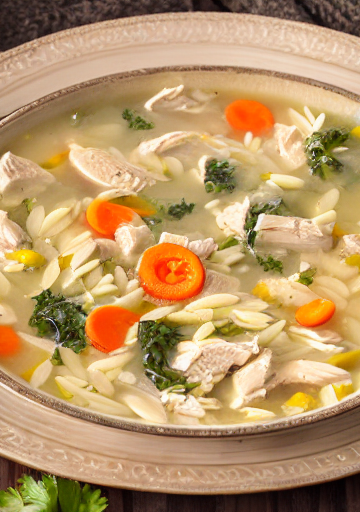 Lemon Chicken Orzo Soup