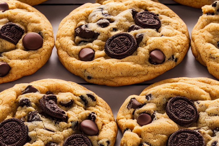 Oreo Chocolate Chip Cookies final dish beautifully presented and ready to serve