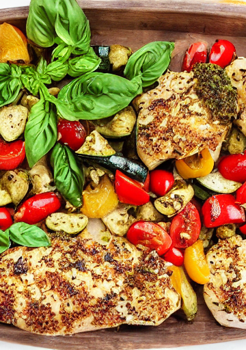 Pesto Chicken and Veggies