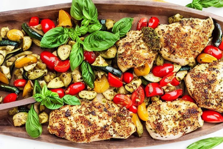 Pesto Chicken and Veggies