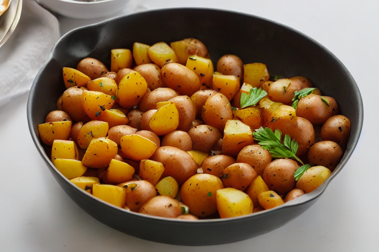 Potatoes O'Brien Recipe final dish beautifully presented and ready to serve