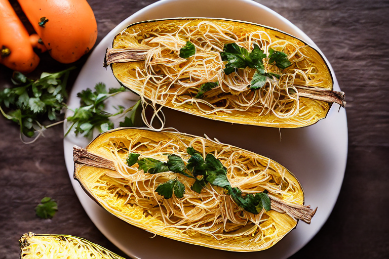 Spaghetti Squash Recipe final dish beautifully presented and ready to serve