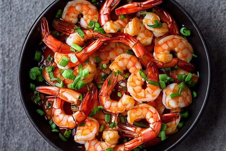 Sweet Chili Shrimp slice on plate showing perfect texture and swirl pattern