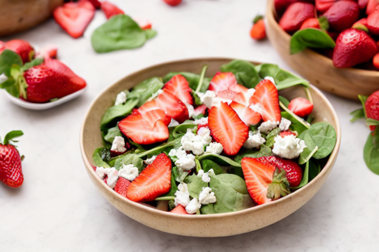 strawberry spinach salad