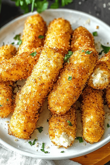 Air Fryer Mozzarella Sticks