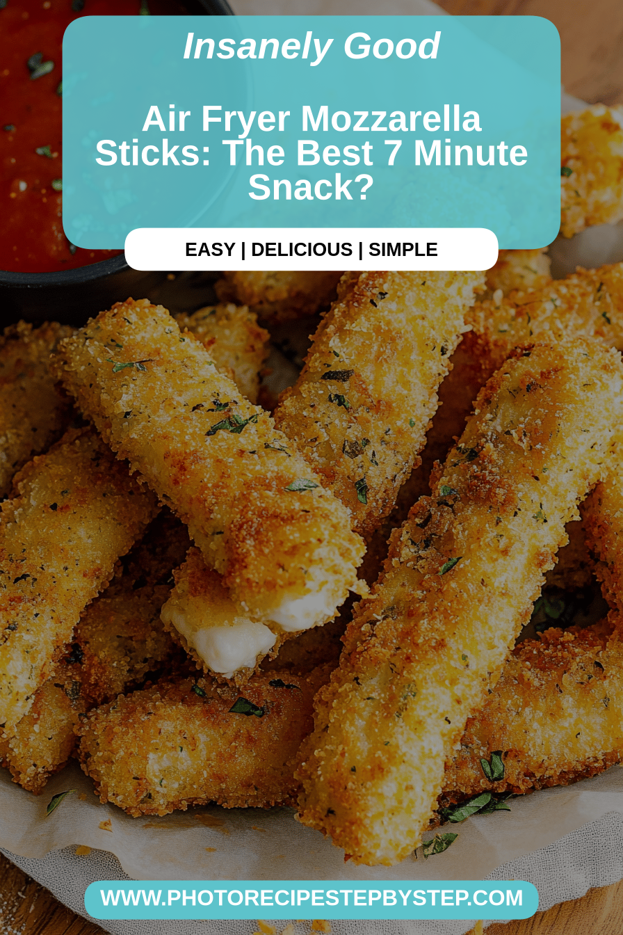 Air fryer mozzarella sticks final dish beautifully presented and ready to serve