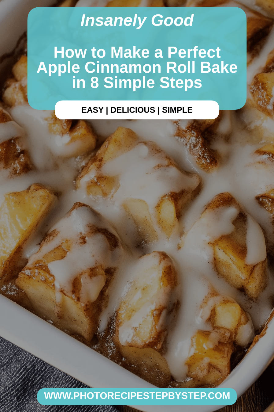 Apple Cinnamon Roll Bake final dish beautifully presented and ready to serve