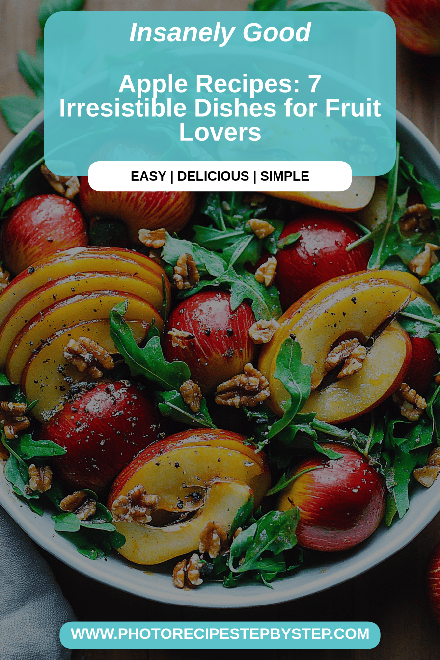 Apple Recipes final dish beautifully presented and ready to serve