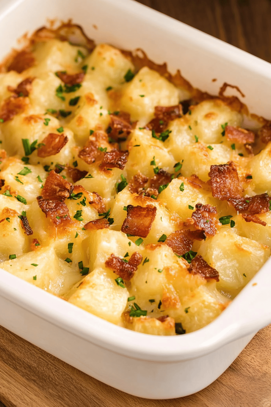 Bacon cheese potatoes ingredients organized and measured on kitchen counter