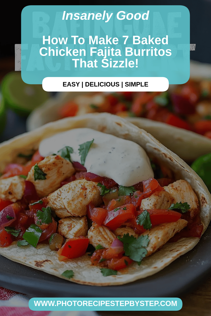 Baked Chicken Fajitas final dish beautifully presented and ready to serve