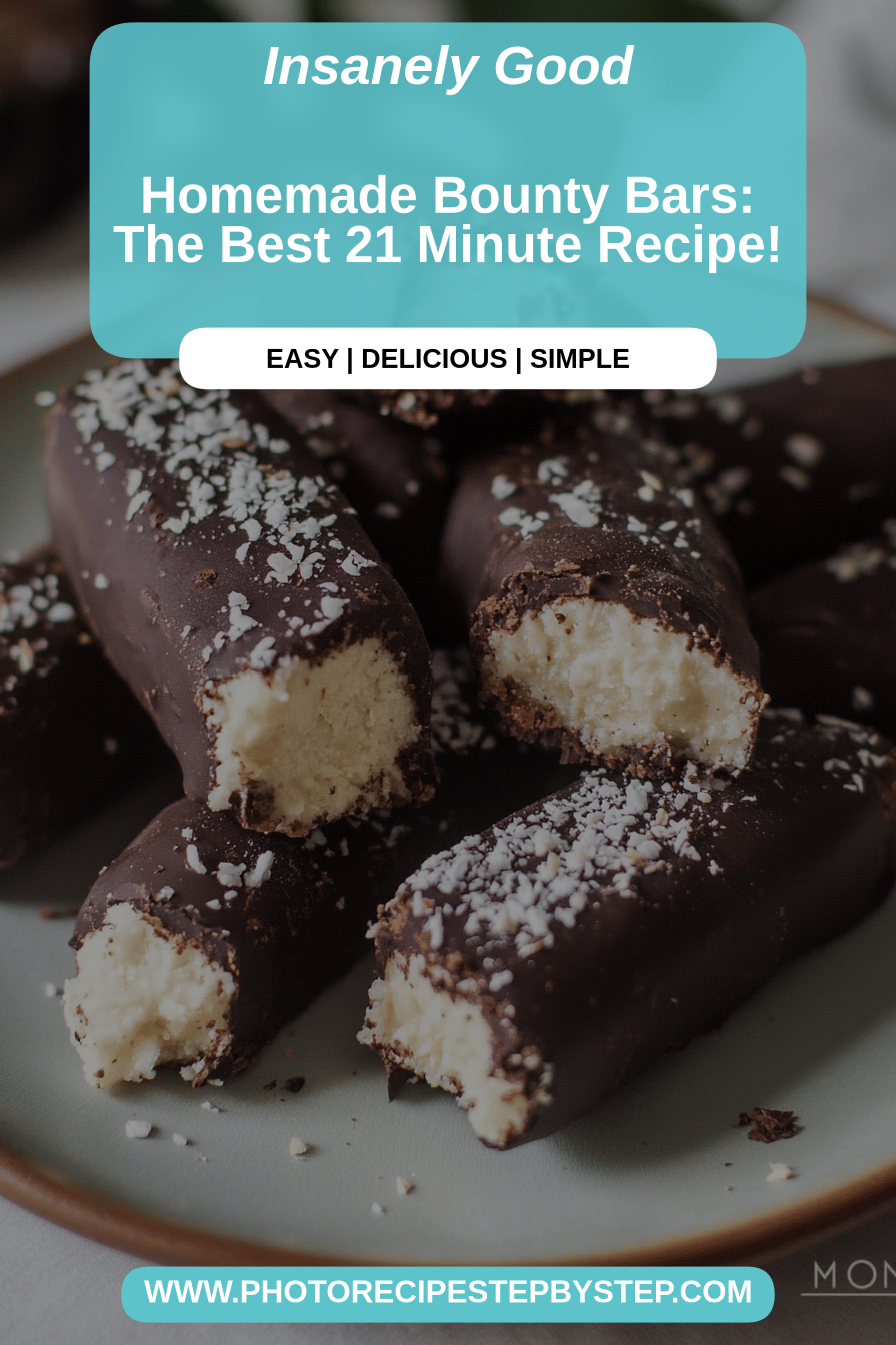 Bounty bars recipe final dish beautifully presented and ready to serve