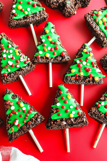 Brownie Christmas Trees