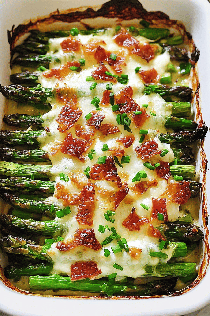 Cheesy Baked Asparagus ingredients organized and measured on kitchen counter