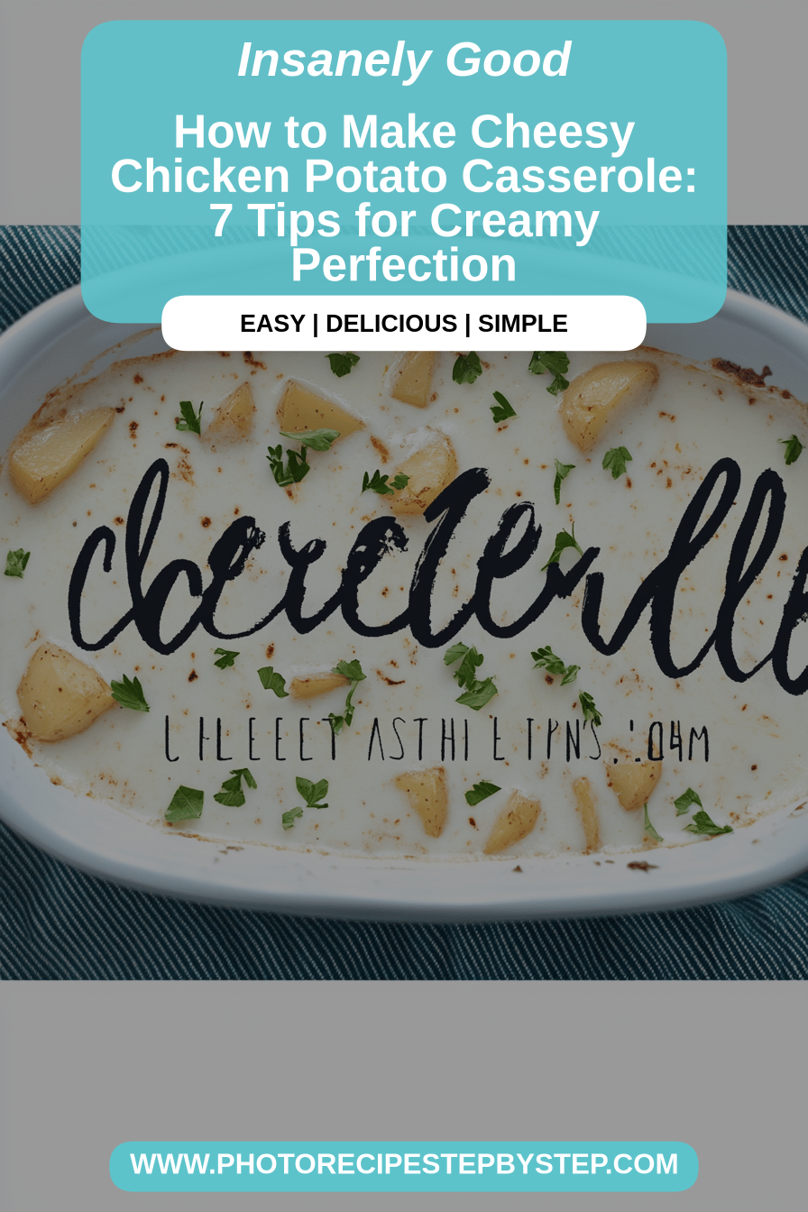 Cheesy Chicken Potato Casserole final dish beautifully presented and ready to serve
