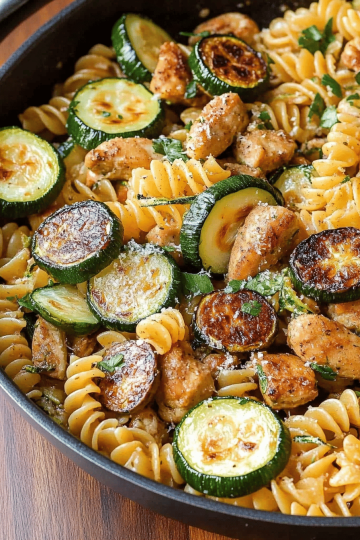 Chicken Zucchini Pasta Skillet