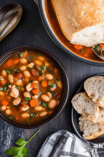 Chicken bean soup